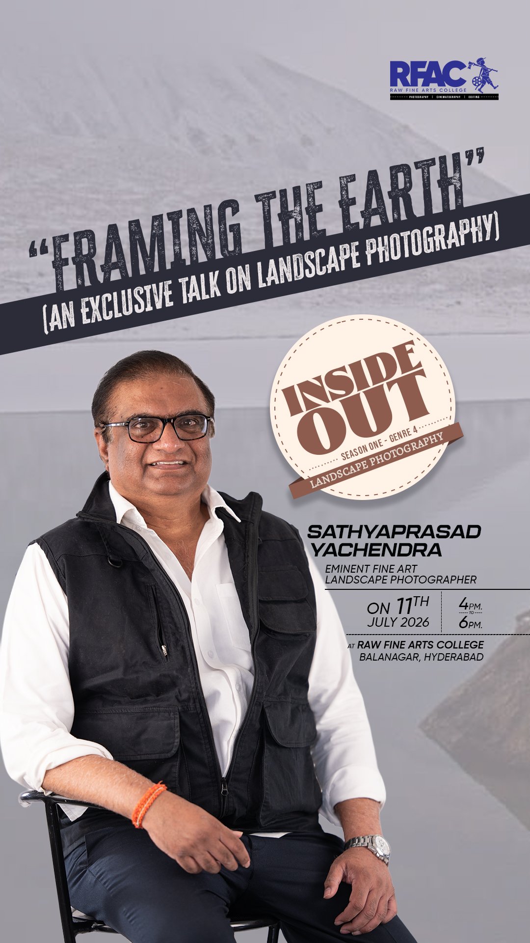 "FRAMING THE EARTH" Talk on Landscape Photography